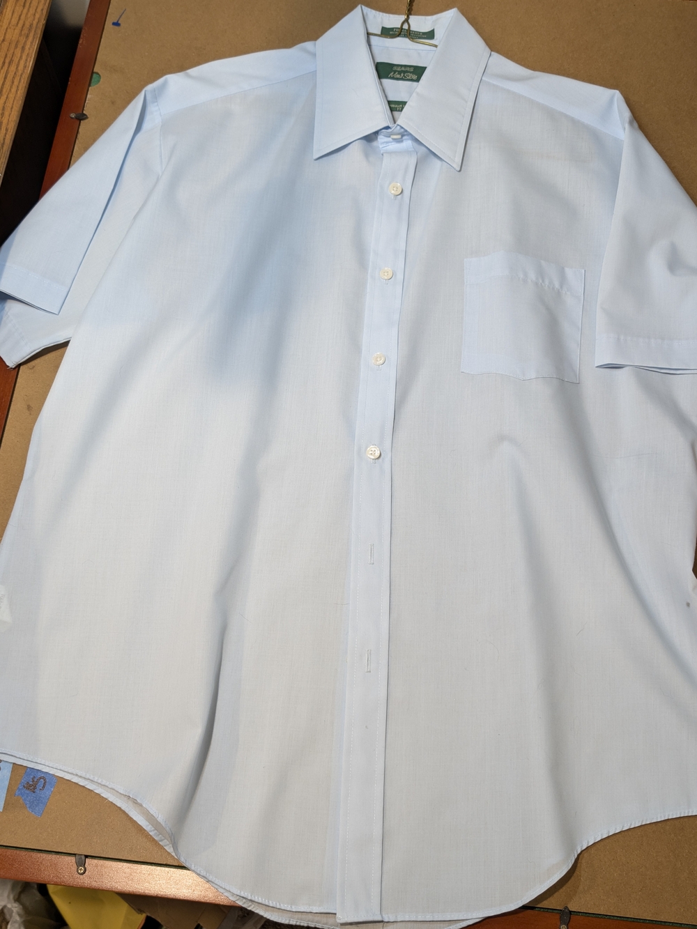 Sears Light Blue Short-Sleeve Button-Down Shirt